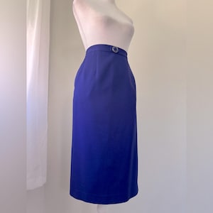 Vintage ‘90s Dark Purple Pencil Midi Skirt
