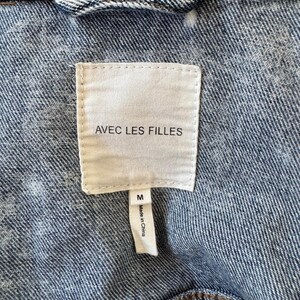 Anthropologie Aves Les Filles cropped denim truckerjack afbeelding 11