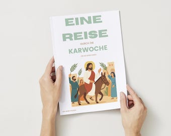 Karwoche Kinder Andacht PDF | Ostern Familie Andacht | Bibel Devotionalie Kinder | Christliches Ausmalbuch Ostern | Druckbare Download