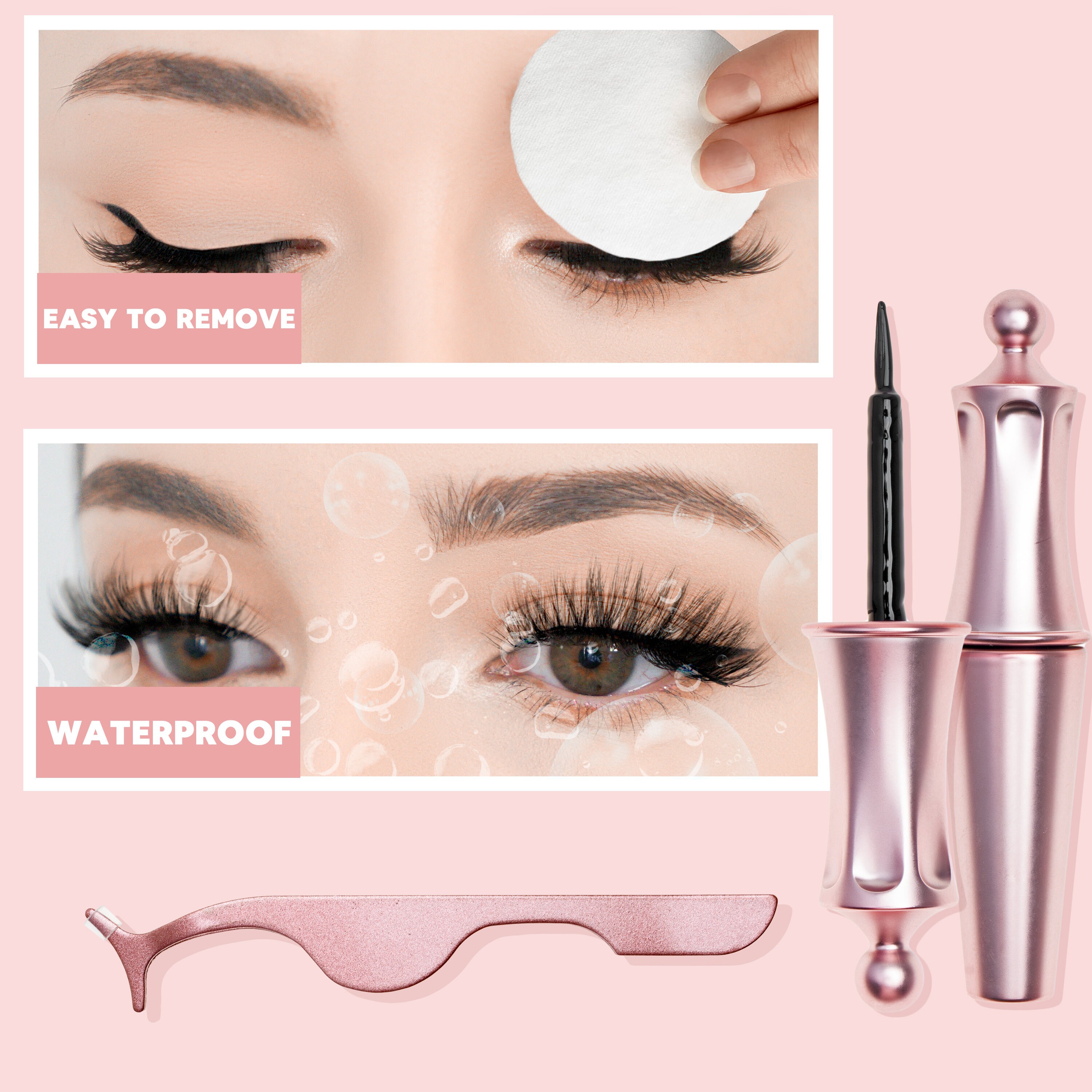 Eyeliner Eyelashes 2 Styles in each Kit by FReed Blue Etsy