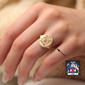 14k & 18k Gold Oval 18 mm Siegelring / Handgefertigter Oval Siegelring / Goldsiegelring Erhältlich in Gold, Roségold und Weißgold