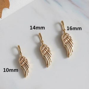 14K Solid Gold Angel Wing Urn Necklace for Ashes - Personalized Cremation Pendant - Angel Wings Memorial Jewelry for Loss of Loved One image 3