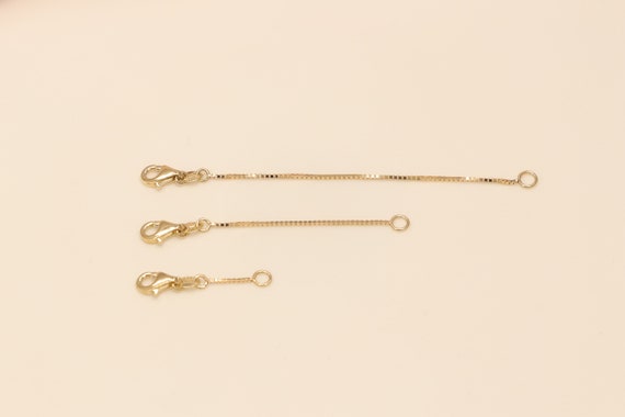14k Solid White Gold Extender For Necklace or Bracelet,Extension