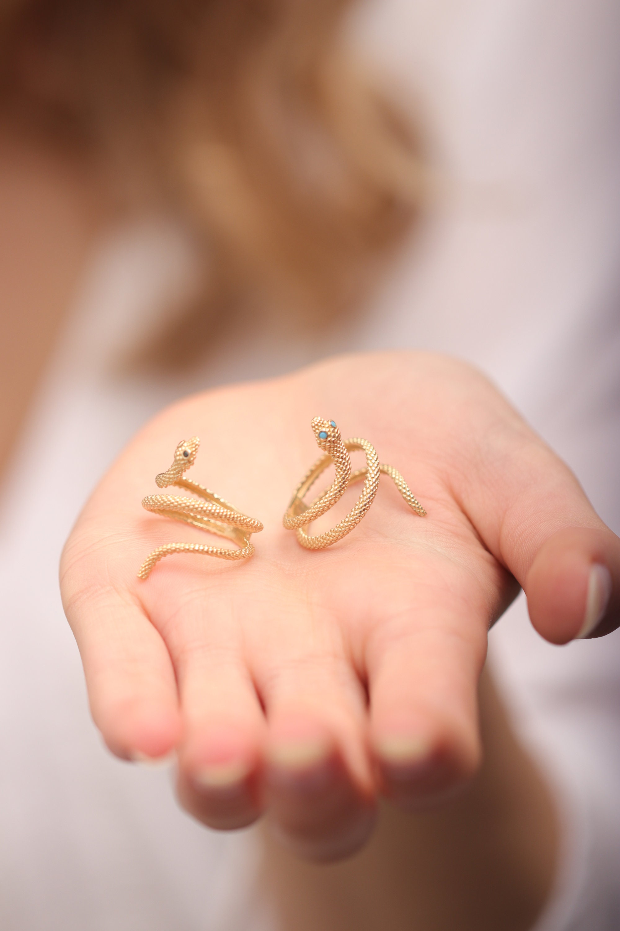 Mens Snake Ring Edgy Snake Ring Stainless Steel For Men Women