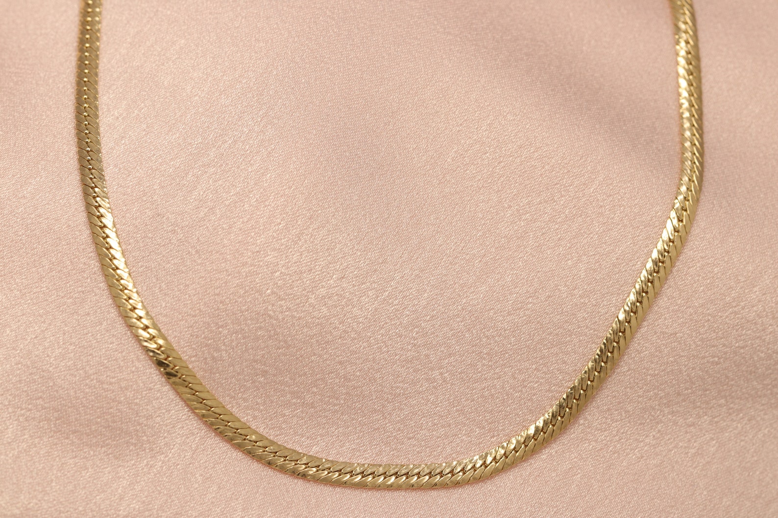 14k Gold Snake Necklace / Handmade Gold Snake Layered Necklace Etsy