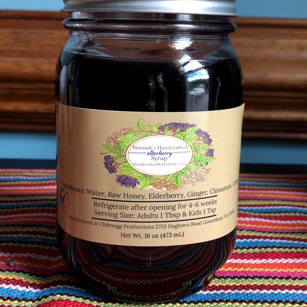 Certified & Licensed Elderberry Syrup