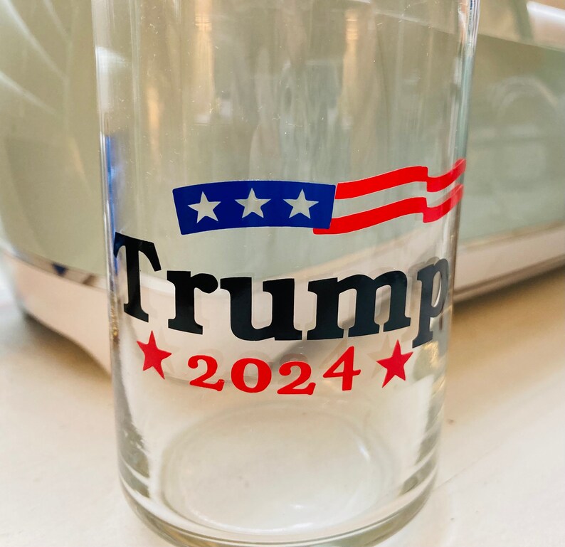 Trump 2024 Glass Etsy