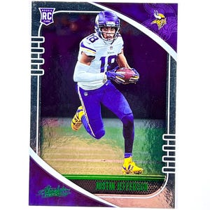 Justin jefferson Rookie Karte 2021 Panini Absolute Football Grün Foil Karte #168