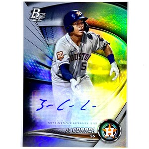 JC Correa Rookie Handtekening 2022 Topps Bowman Platinum Top Prospects-kaart #TOP-64