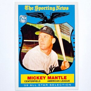 Carte n° 18, Mickey Mantle, Topps 1959, All-Star
