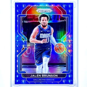 Tarjeta de impresión corta Panini Prizm 75.º aniversario 2022 de Jalen Brunson n.° 144