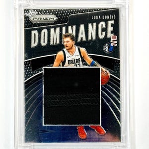 Maillot Luka Doncic Panini Prizm 2019-20 Fusion /10 Carte Pelic #20 usée par le jeu