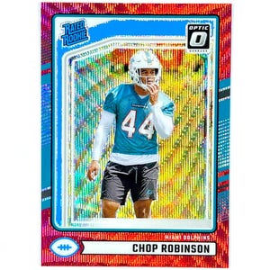 Rotkehlchen Rot und Silber Chop Prizm Card #351