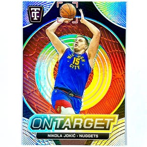 Nicola Jokic 2024-25 Basketball totalement certifié sur cible, carte à insérer n° 17