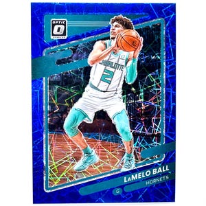 Tarjeta paralela de velocidad azul óptico Donruss n.° 26 de LaMelo Ball 2021-22