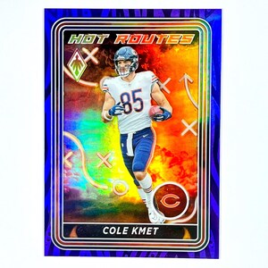 Carte Parallèle Violet Cole Kmet / 125 2022 Panini Phoenix Football Itinéraires chauds # HR-25