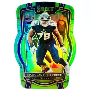 Nicholas Petit-Frere Rookie Card /299 Select Football 2023 Green Prizm Die-Cut #205