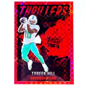 Tyreek Hill Thrillers 2022 Rookies and Stars Fußball Rot Kariert Prizm #TH-15