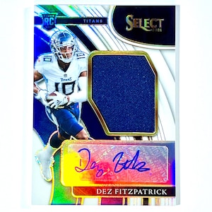 Dez Fitzpatrick Rookie Jersey Card /75 Select Football 2021 Wit Prizm #JRS-DFI