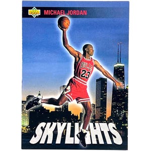 Michael Jordan 1993 Oberdeck Basketball Skylights Einlegekarte #466