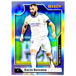 Carte #68 Karim Benzema 2022 Lunette Panini Merlin Silver