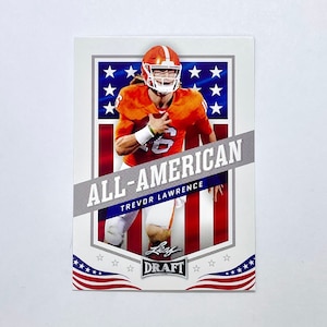 Trevor Lawrence Rookie Card 2021 Leaf All-American Insert Card # 50 Jacksonville Jaguars
