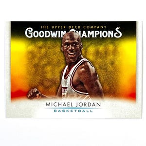 Michael Jordan 2021 Upper Deck Goodwin Champions Base ou Teal Parallel Card #61