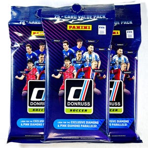¡Paquetes económicos de fútbol Donruss 2024! ¡25 tarjetas por paquete! Sellado de fábrica