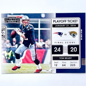 Tom Brady 2021-22 Kanshebbers Playoff Ticket Insert Card #PLT-TOM