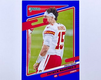 PATRICK MAHOMES 51 Bowman Style Hand-painted Card 