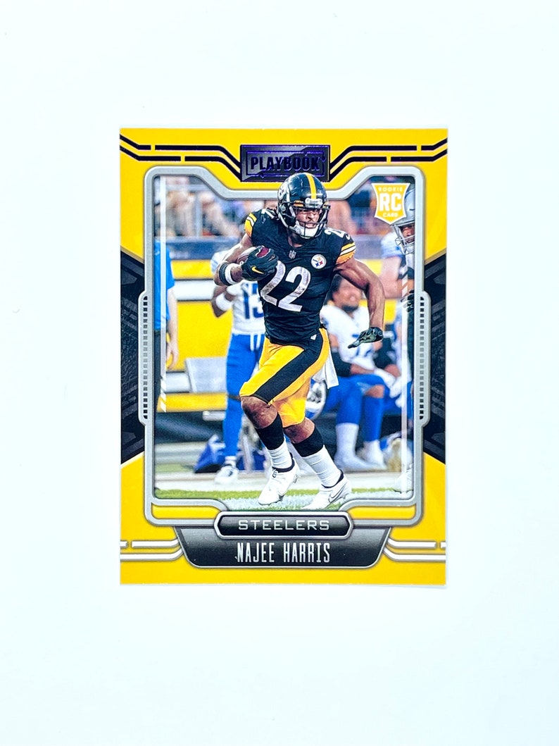 Najee Harris Rookie Card 2021 Playbook Purple Foil Parallel Etsy