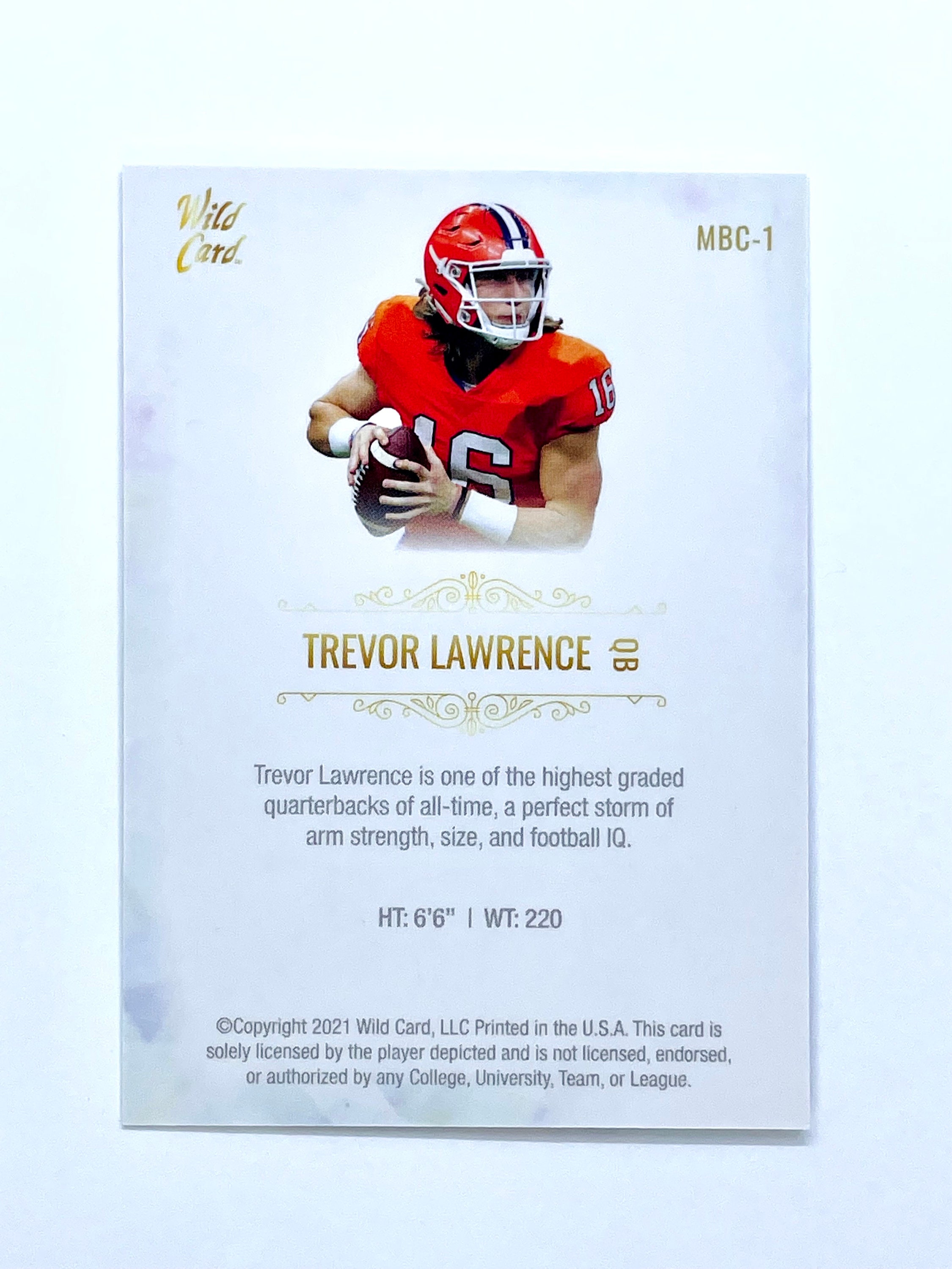 Trevor Lawrence Rookie Card 2021 Wild Card Matte Premier Black - Etsy