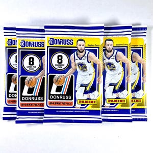 ¡Paquetes de venta al público de Donruss NBA Basketball 2024-25! ¡8 cartas por paquete! ¡Exclusivo de Green Laser! Sellado de fábrica, sin abrir.