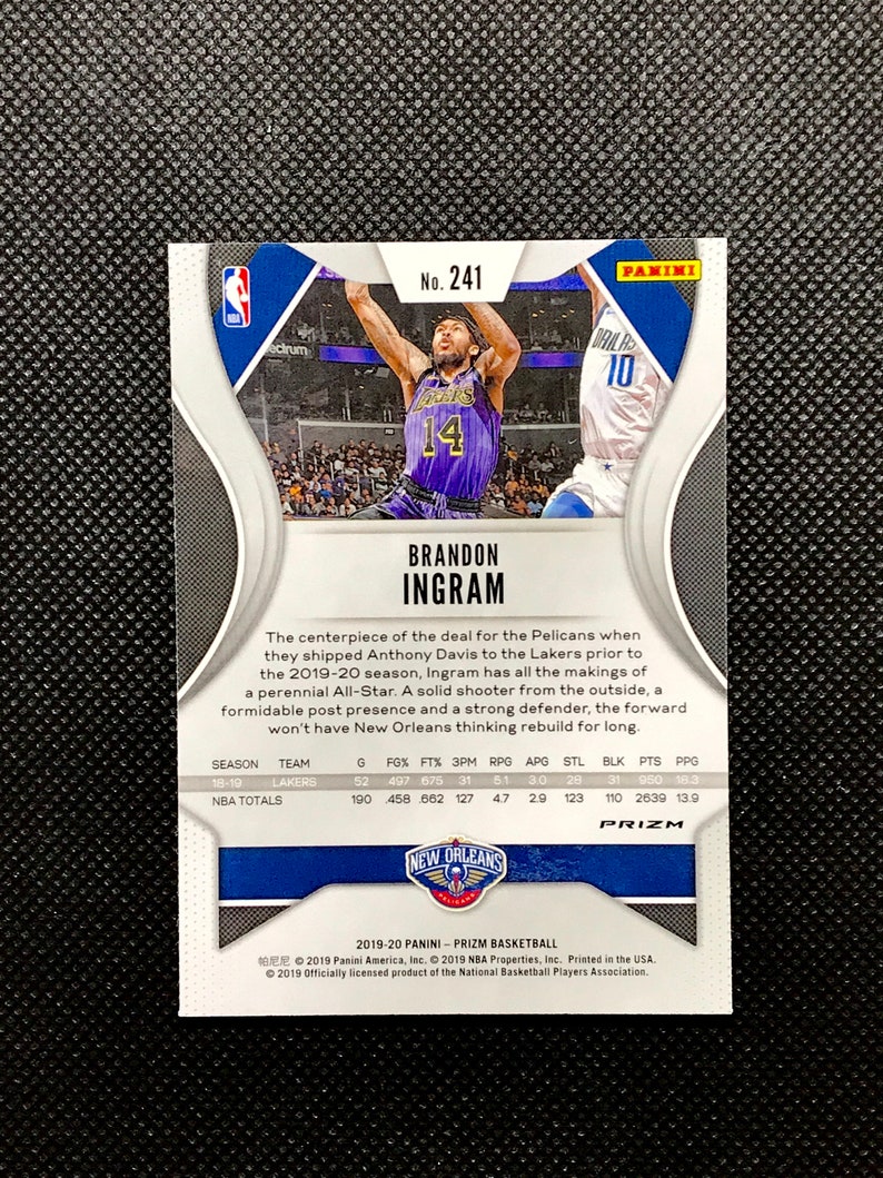 Brandon Ingram Panini Silver Prizm #241 2019-20