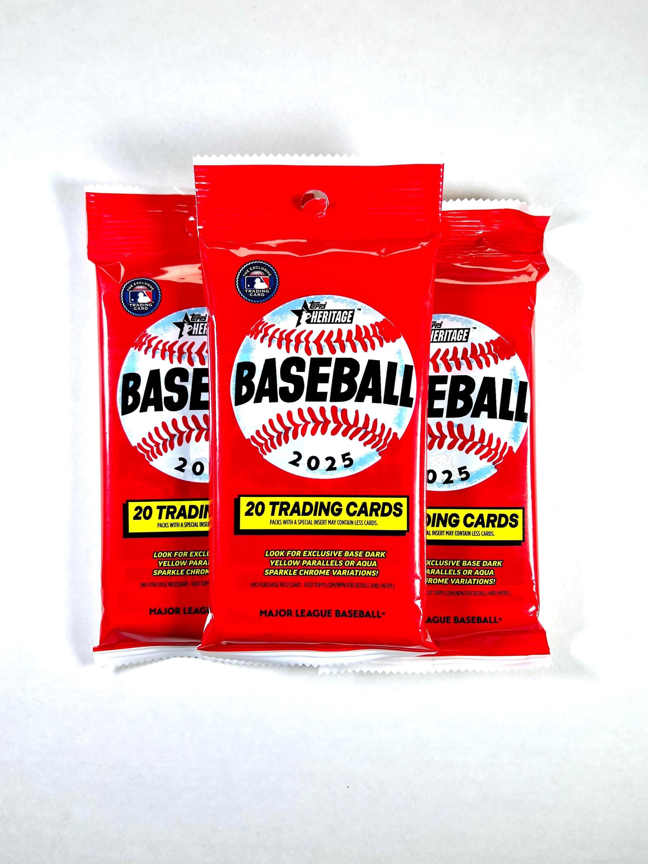 2025 Topps Heritage Baseball Fat Pack! 20 Cards per Pack!