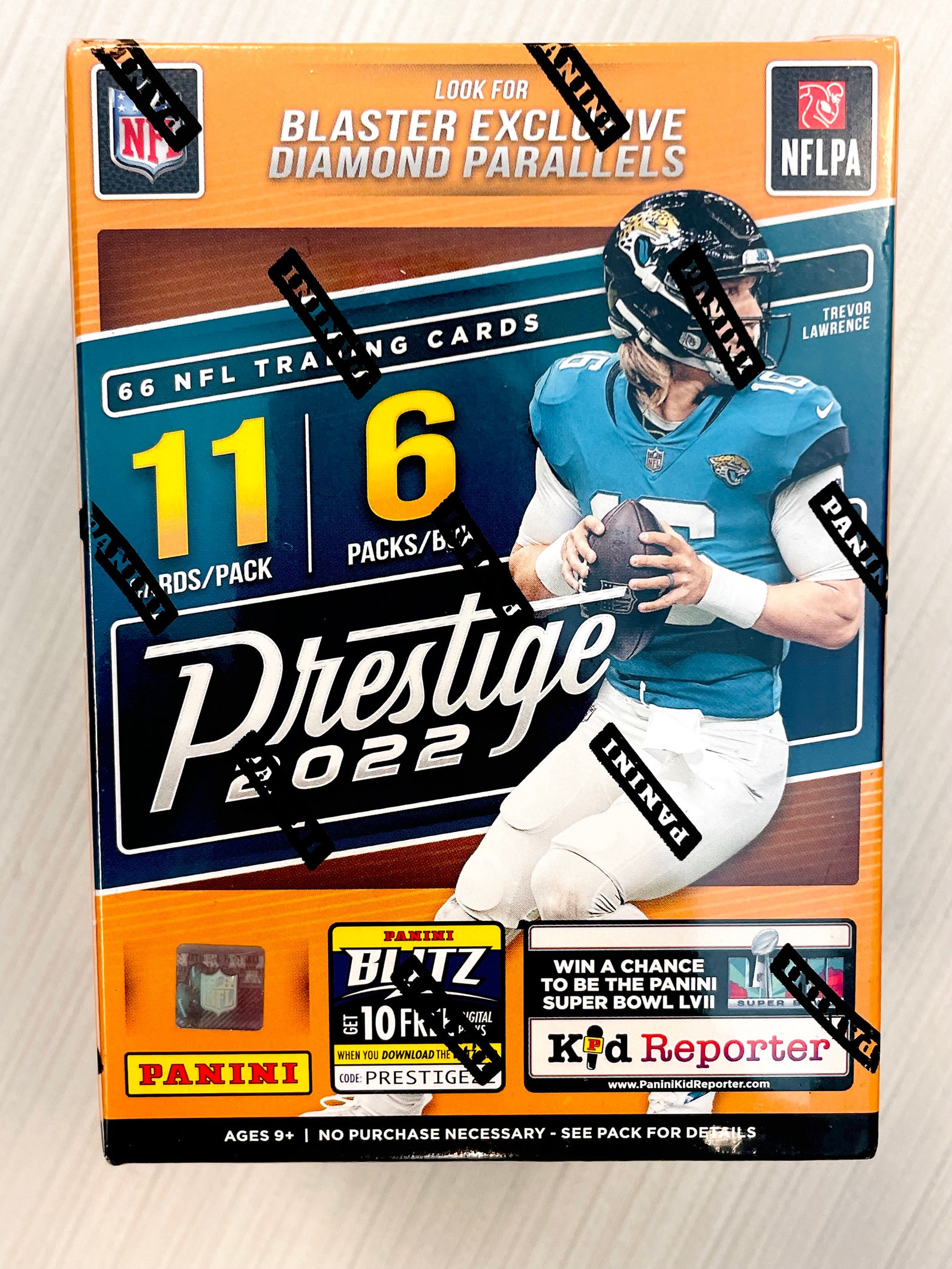 2022 Panini Prestige Football Blaster Box 66 Cards per Box Etsy