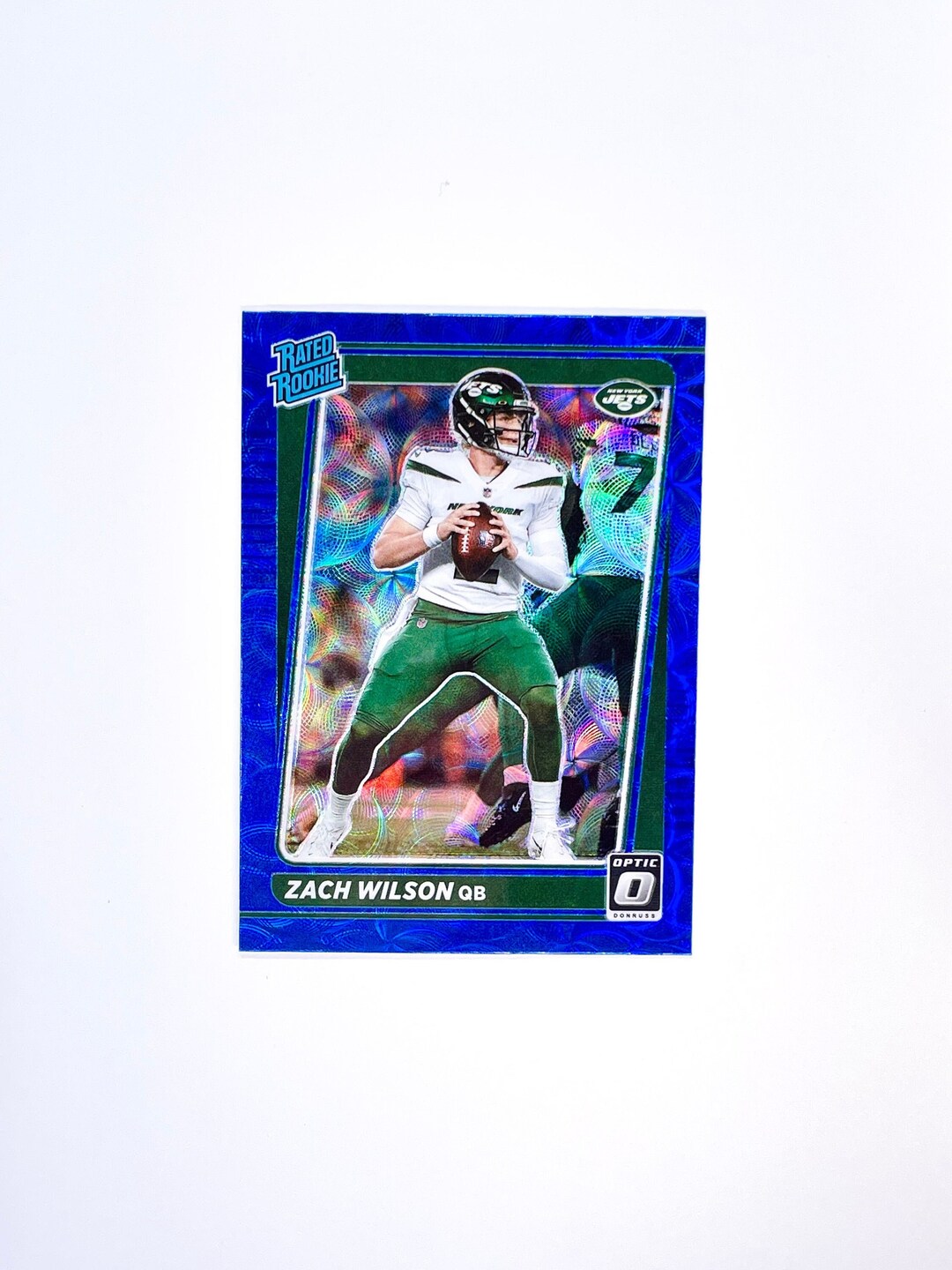Zach Wilson Rated Rookie 202122 Panini Optic Blue Scoped Etsy