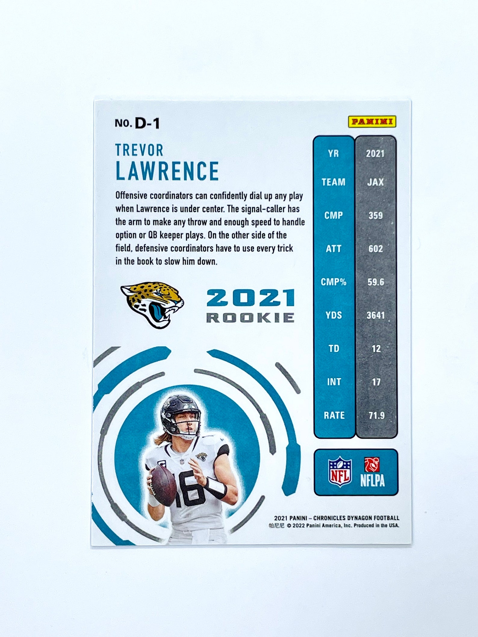 Trevor Lawrence Rookie Card 2021 Chronicles Dynagon Insert Etsy