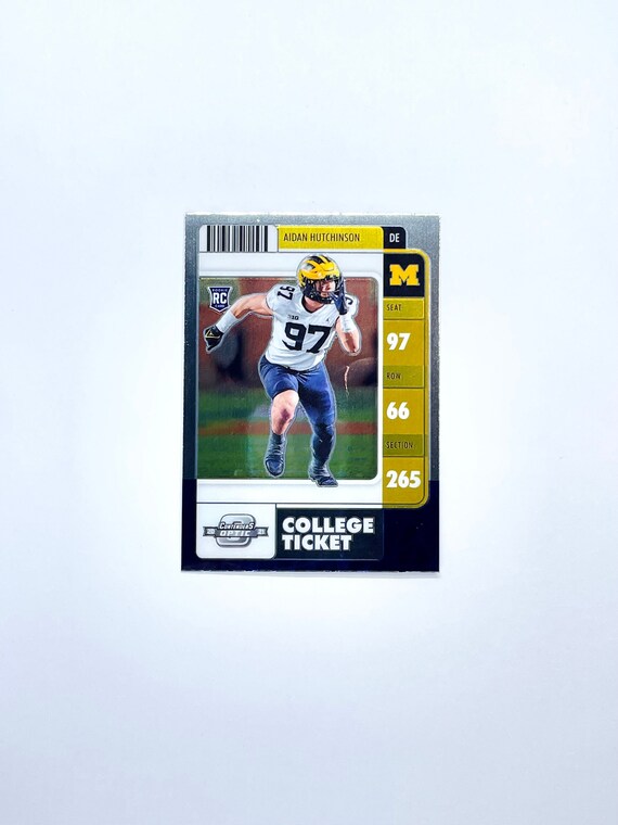 Aidan Hutchinson Rookie Card 2022 Chronicles Optic College Etsy