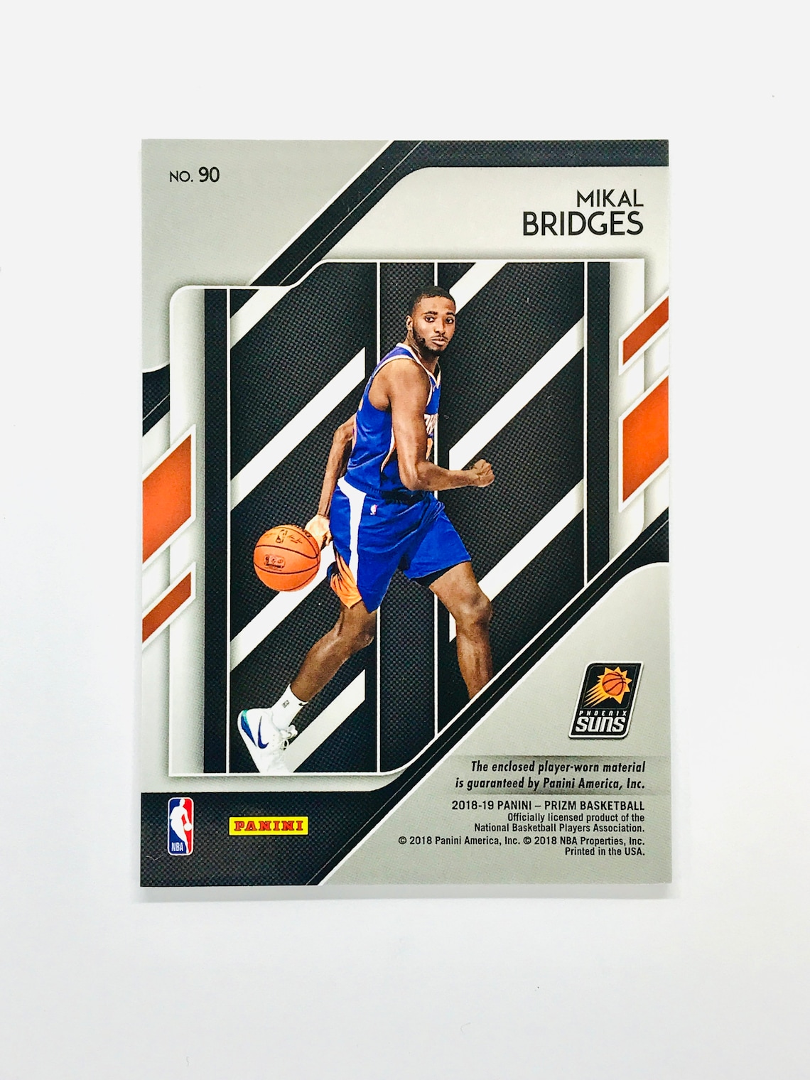 Mikal Bridges Rookie Card 2018 Panini Prizm Signature Swatches Etsy