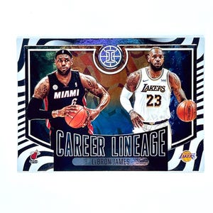Tarjeta de inserción de linaje profesional de Panini Illusions de LeBron James n.° 2