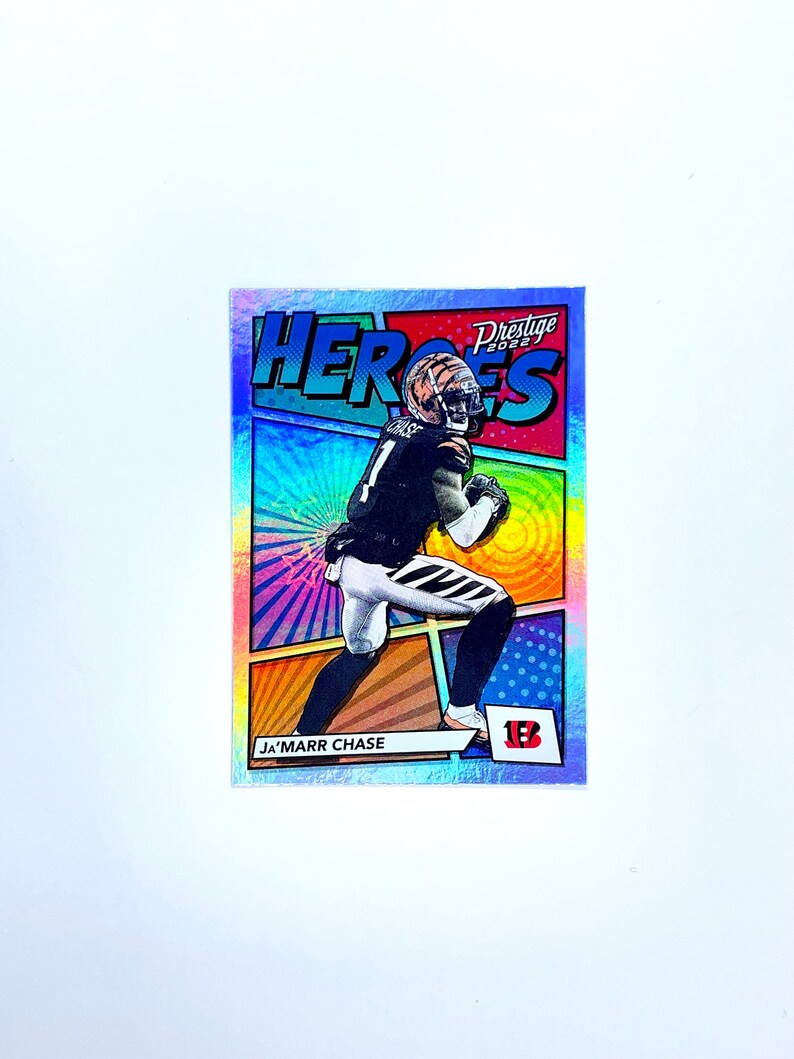 Jamarr Chase 2022 Panini Prestige Heroes Insert Card H14 Etsy