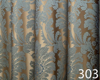 Échantillons de tissu de rideaux jacquard, Tissu de rideau au mètre, Échantillons de tissu de rideau