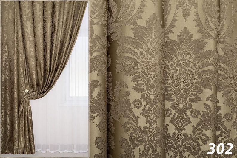 Window Curtains Embroidered Jacquard Curtains, Jacquard Curtains