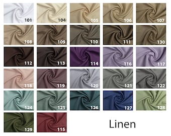 Linen curtains fabric swatches , 27colors, Сurtain fabric by meter, Curtain fabric samples