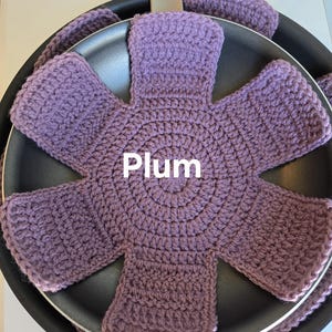 Handmade Crochet Pan Protectors, Set of 3 Acrylic Liners