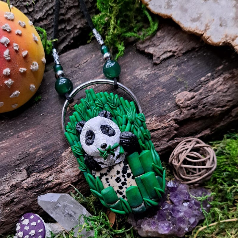 Panda Necklace - Etsy