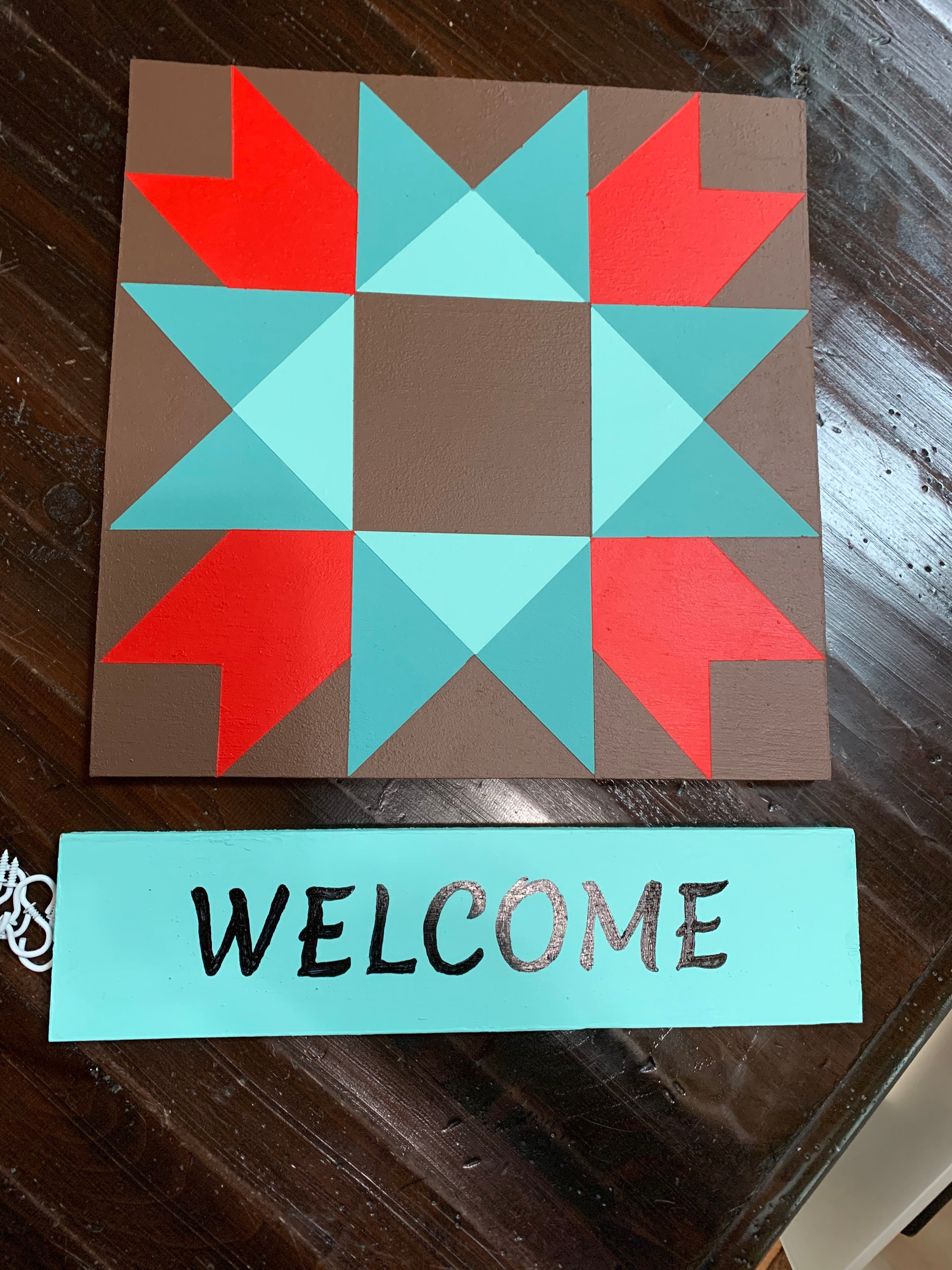 Custom Barn Quilt Yard Sign 1'x1' Made to Etsy