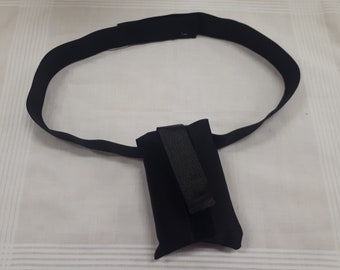 Mic Belts , Mic pack pouch on elastic waistband for actors/performers/musicians to wear onstage