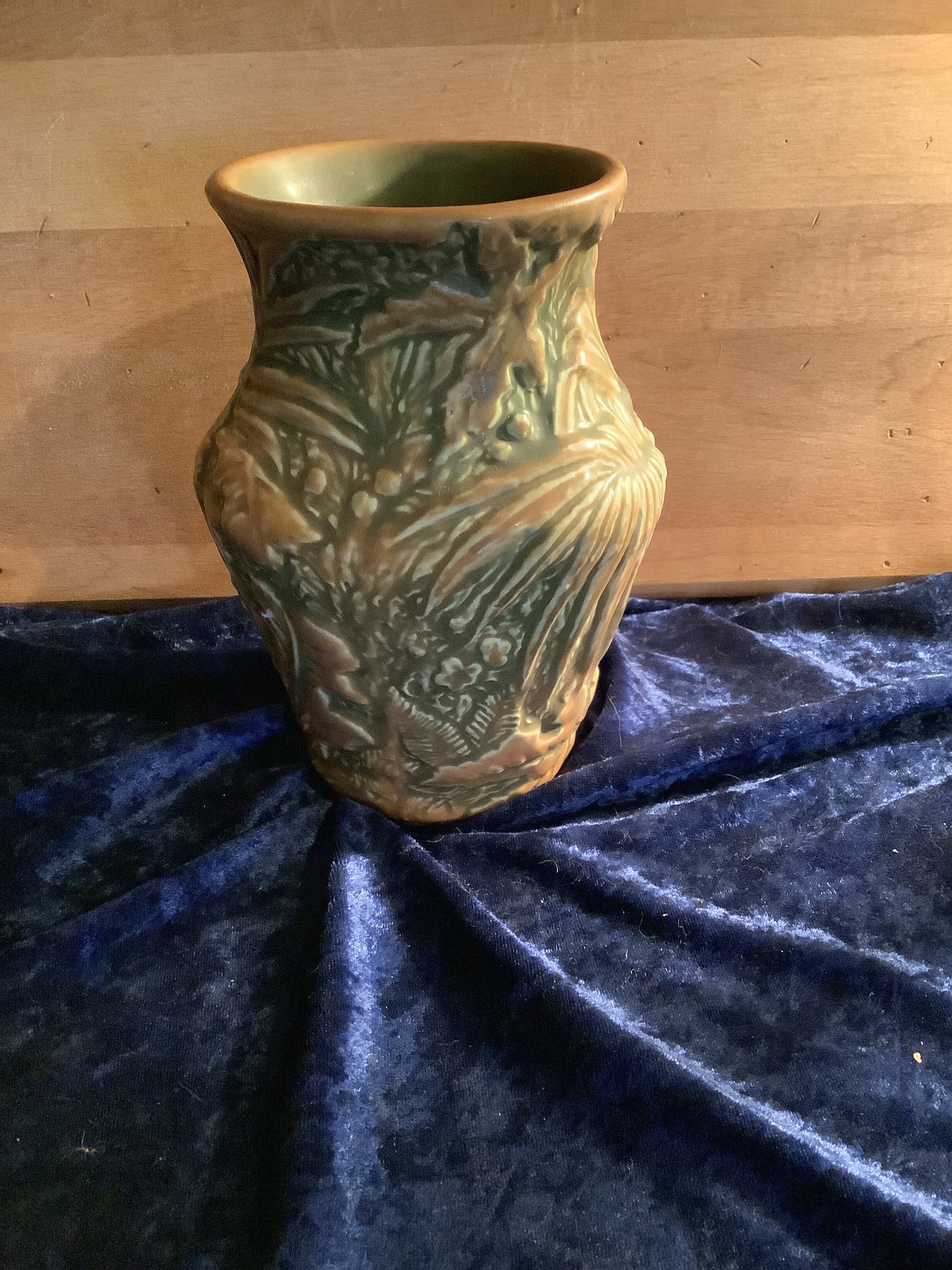 1920s Weller Marvo Yellow and Green Vase - Etsy
